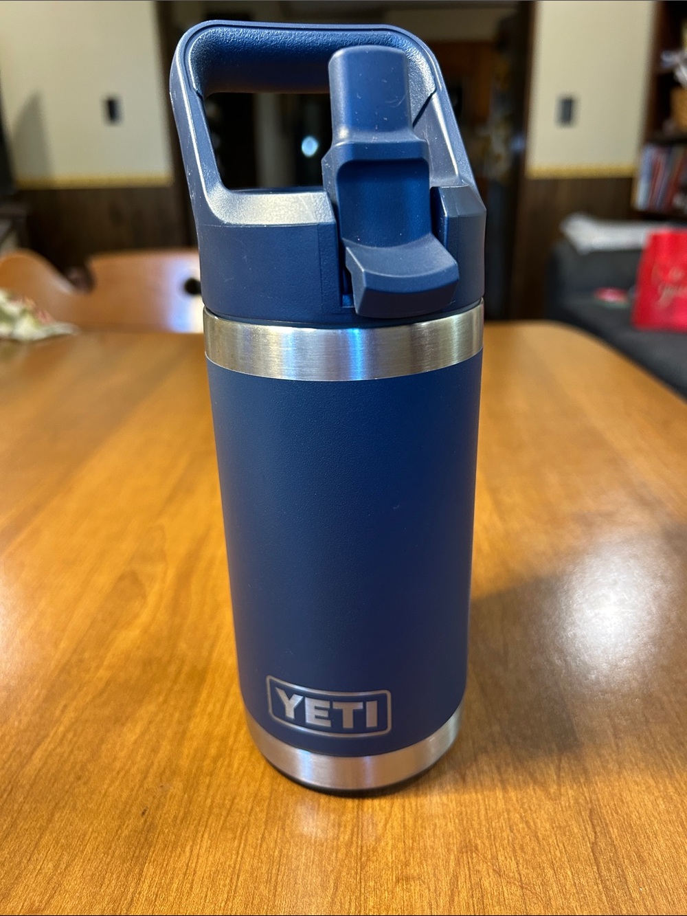 Yeti Navy Blue Rambler with Flip Straw Handle 12oz